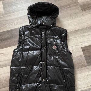 Moncler Black Puffer Vest